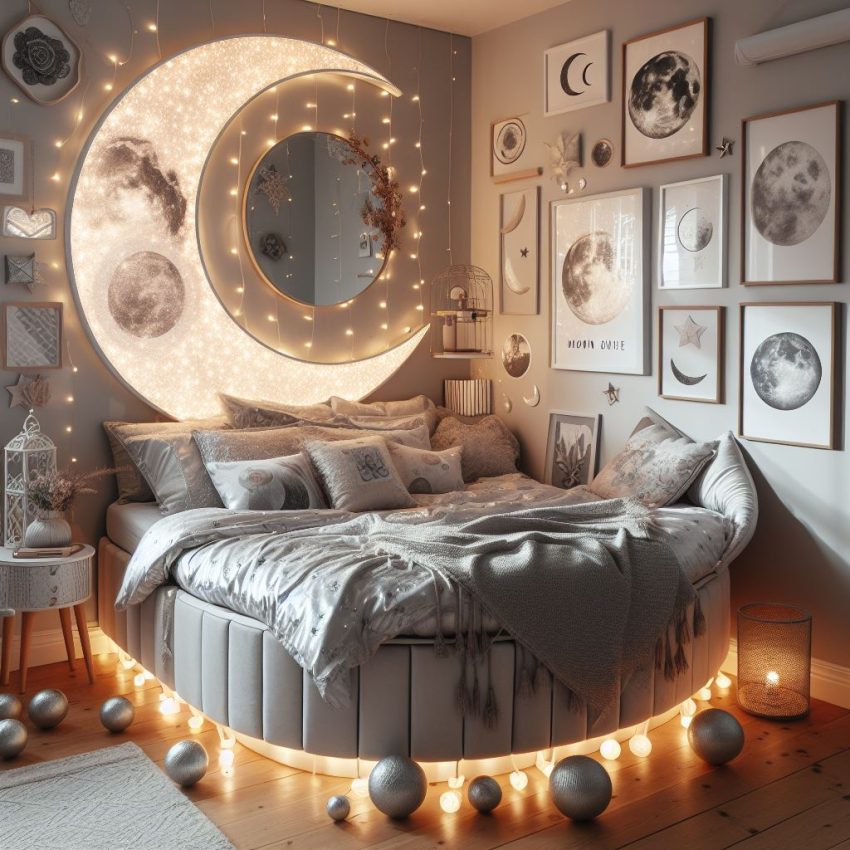 lunar bedroom decorations, moon bedroom decorations, moon bedroom decor, lunar bedroom decor, moon home decorations